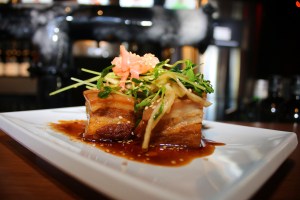 Pork Belly Kakuni with Salad of Pea Shoots 3